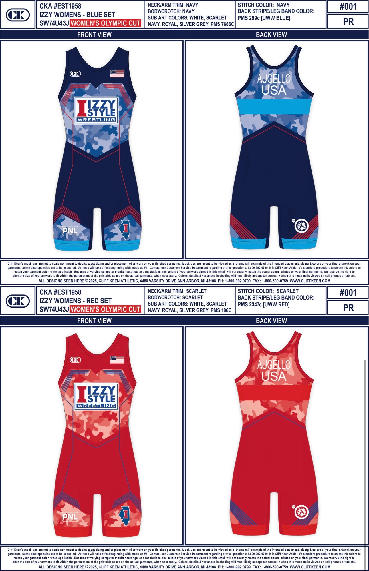 Cliff Keen Singlet Set | Izzy Style Wrestling